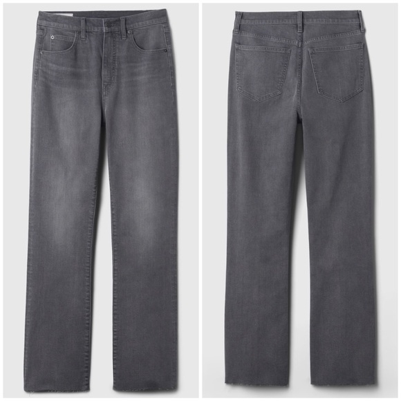 NWT GAP High Rise Kick Fit, Grey Wash - 28/6p - Picture 3 of 9